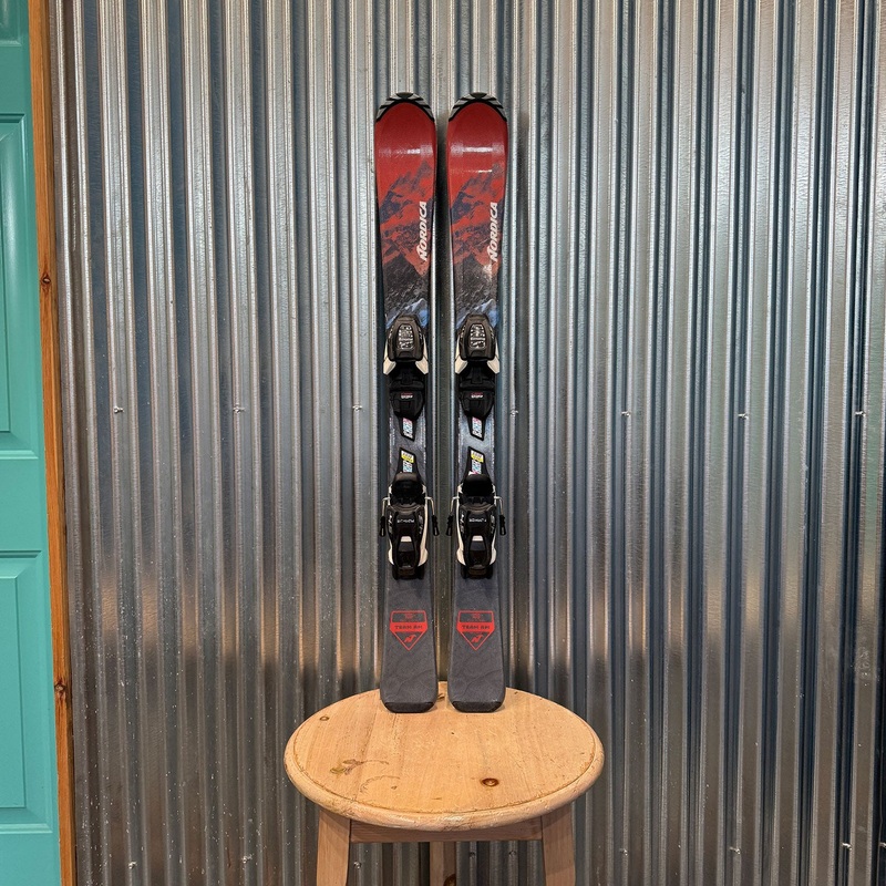 Nordica Navigator Team AM Kid's Skis w/ Marker FDT 4.5 GW Bindings - USED 90cm Marker FDT 4.5 GW Black/White