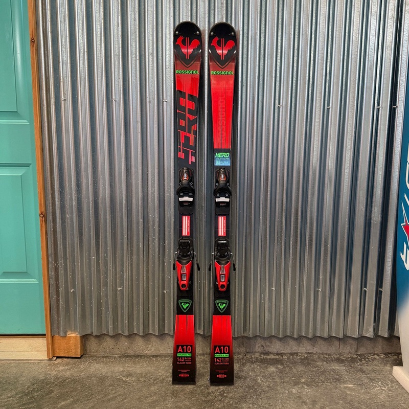 Rossignol Hero Athlete SL Pro Kid's Race Skis w/ Look NX 10 GW Bindings - USED 140cm (R10m)