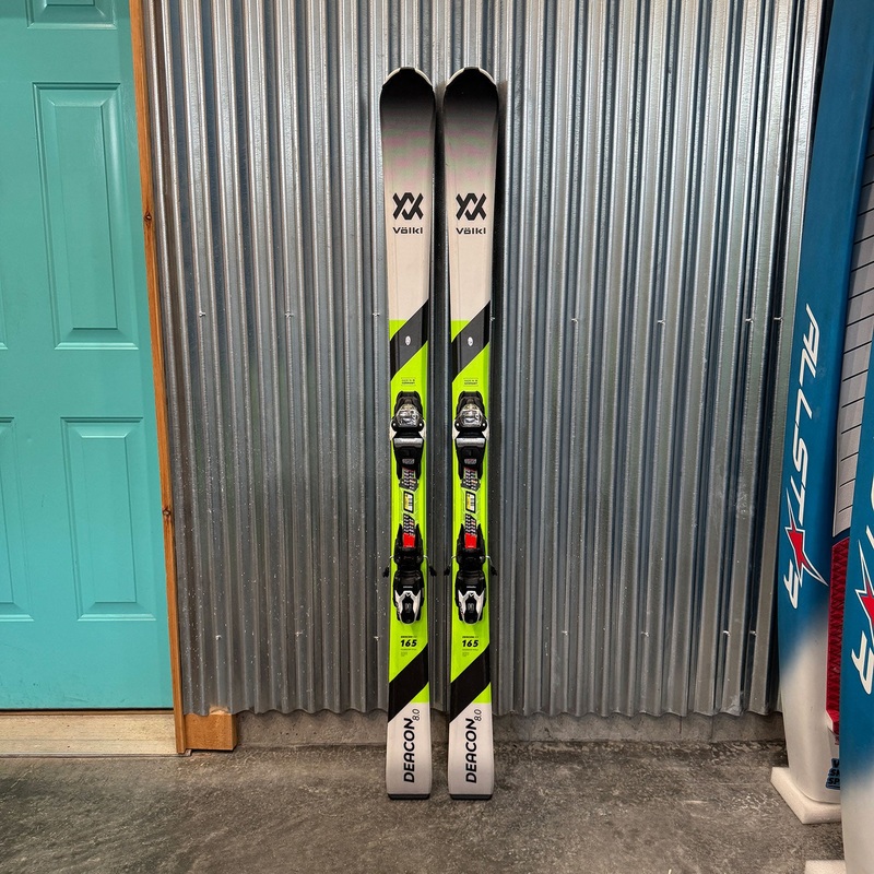 Volkl Deacon 8.0 Skis w/ Marker FDT 10 GW Bindings - USED 165cm (R15.4m) Marker FDT 10 GW Black/White