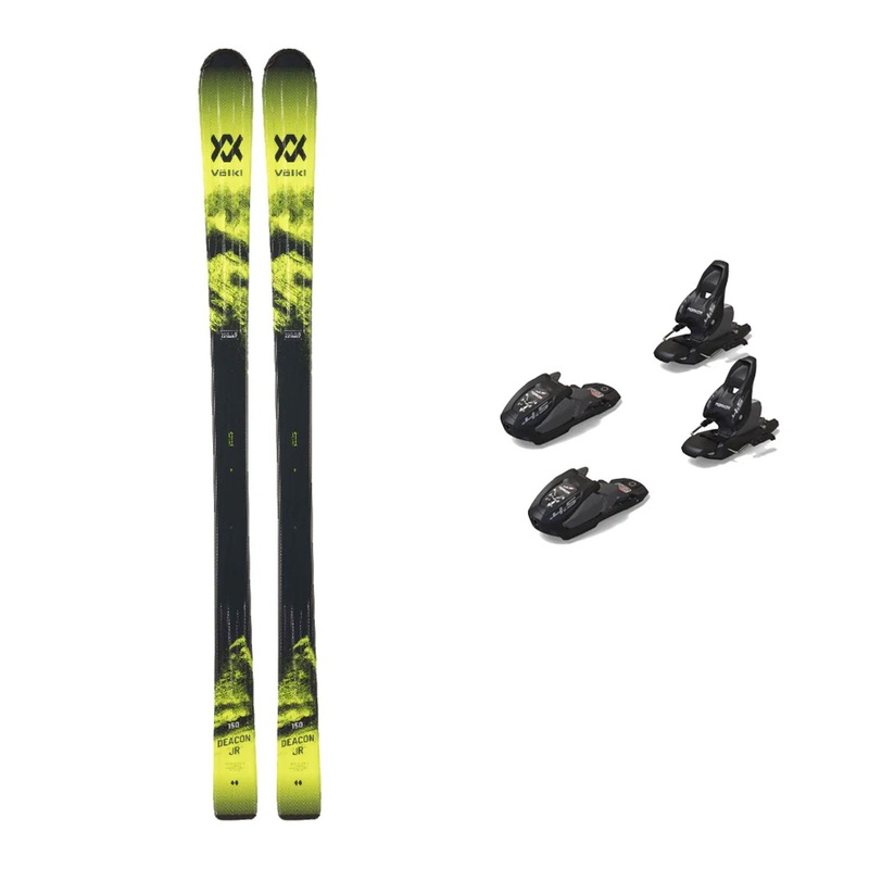 Volkl Deacon JR Kid's Skis w/ Marker 4.5 GW Bindings 2023 70cm Marker 4.5 GW Black