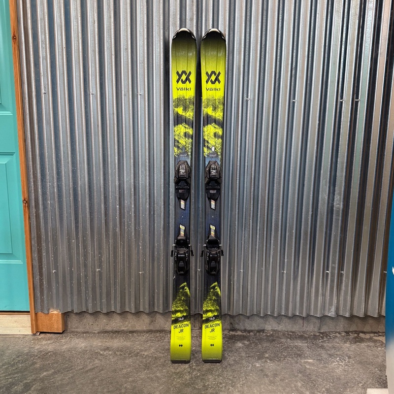 Volkl Deacon JR Kid's Skis w/ Marker Vmotion 7 GW Bindings - USED 140cm Marker 7 GW Black