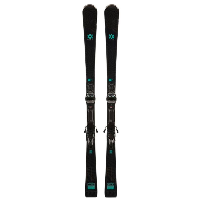 Volkl Flair SC Carbon Women's Skis w/ Marker Vmotion 11 GW Bindings 2024 158cm (R11.8m) Marker Vmotion 11 GW Black/Jade