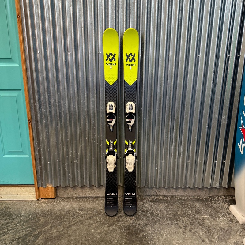 Volkl Revolt JR Kid's Twintip Skis w/ Marker FDT 4.5 GW Bindings - USED 128cm Marker FDT 4.5 GW White/Black