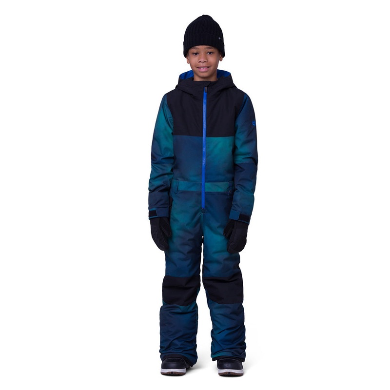 686 Shazam Boys One-Piece 2024 Blue Spray Colorblock L