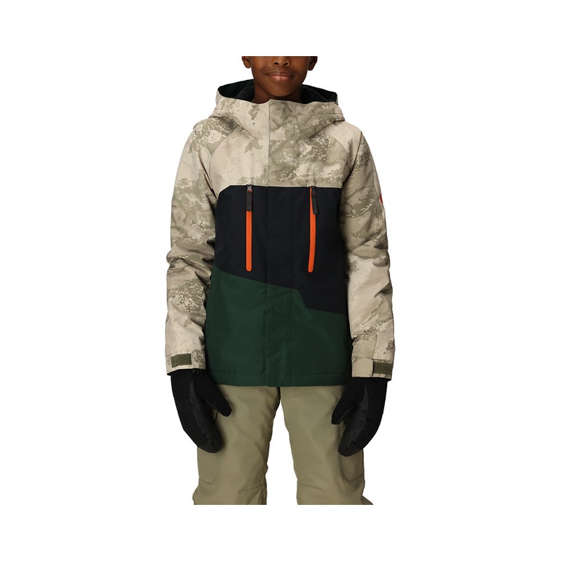 686 Boys Geo Insulated Jacket 2026 Blue Hemisphere Colorblock L