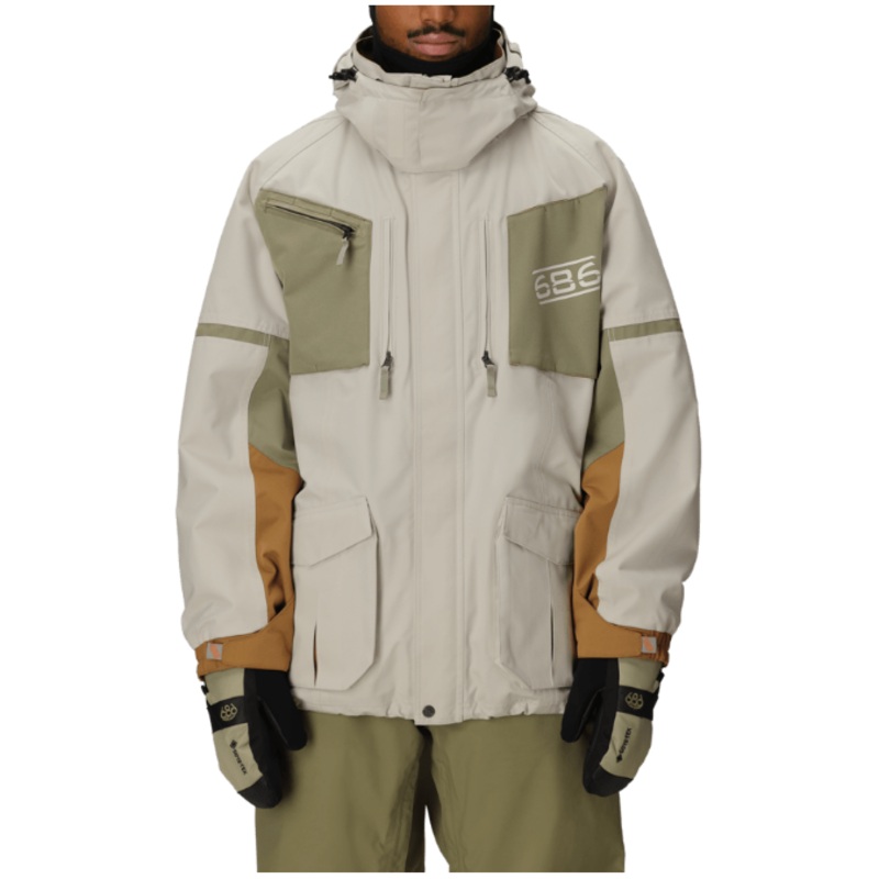 686 M 2001 Transfer Jacket LIMESTONE COLORBLOCK L