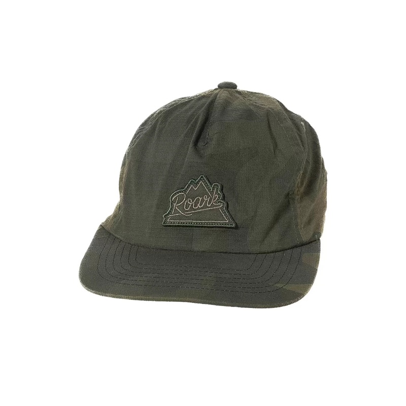 Roark Peaking 5 Panel Strapback Hat - Men's One Size Camo