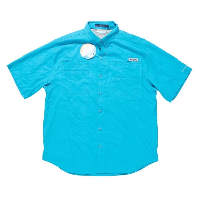 Columbia PFG Tamiami II Shirt - Men's L Blue