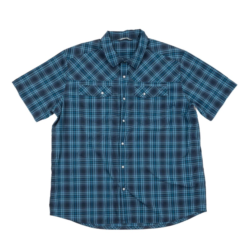 Stio Eddy Shirt SS - Men's XXL Blue Plaid
