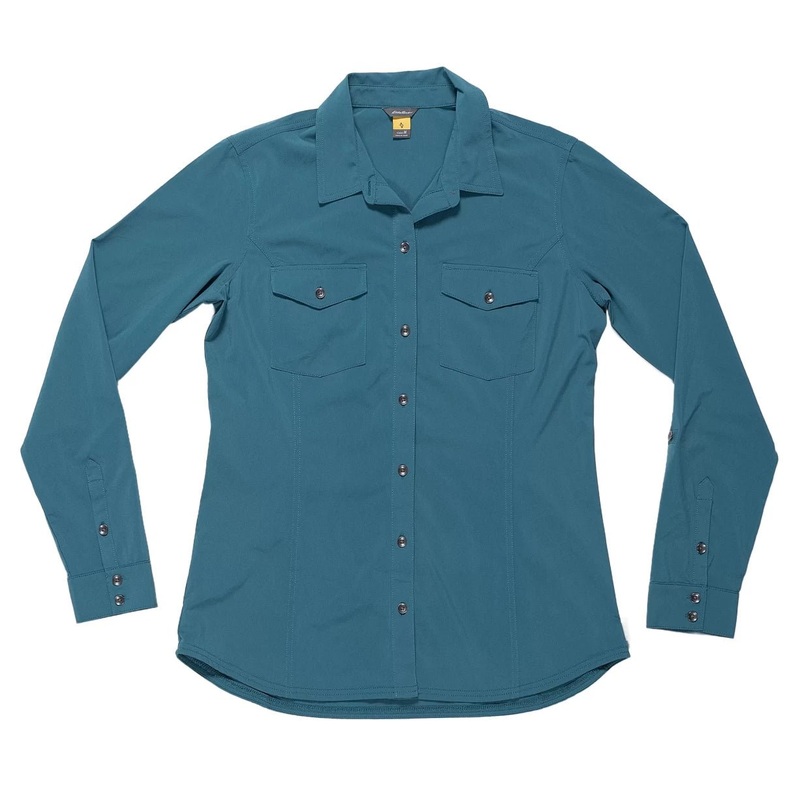 Eddie Bauer Spindrift UPF + Moisture Wicking Shirt M Teal