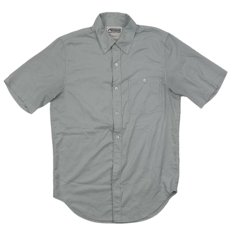 Mountain Khakis Button Down Short-Sleeve Shirt S Grey