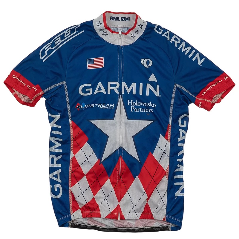 Pearl Izumi Cycling Jersey Garmin USA S Blue