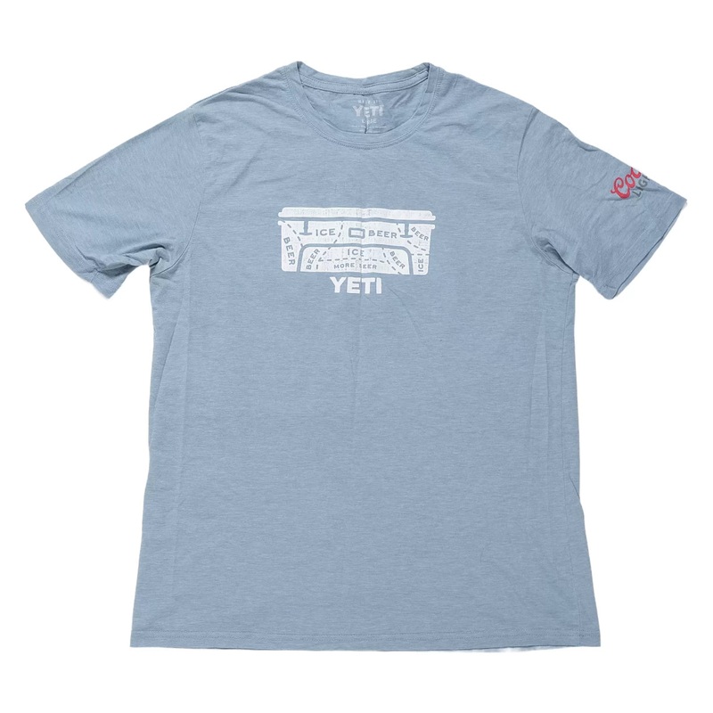 Yeti Coolers Short Sleeve Shirt - Unisex L Light Blue