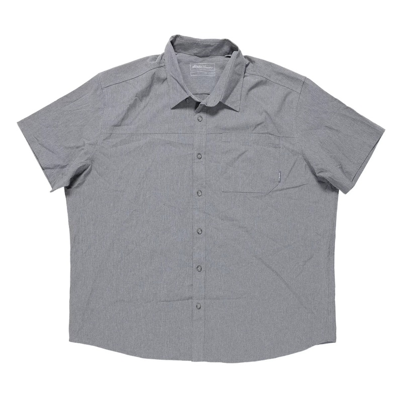 Eddie Bauer Short Sleeve Camano Shirt XXL Grey