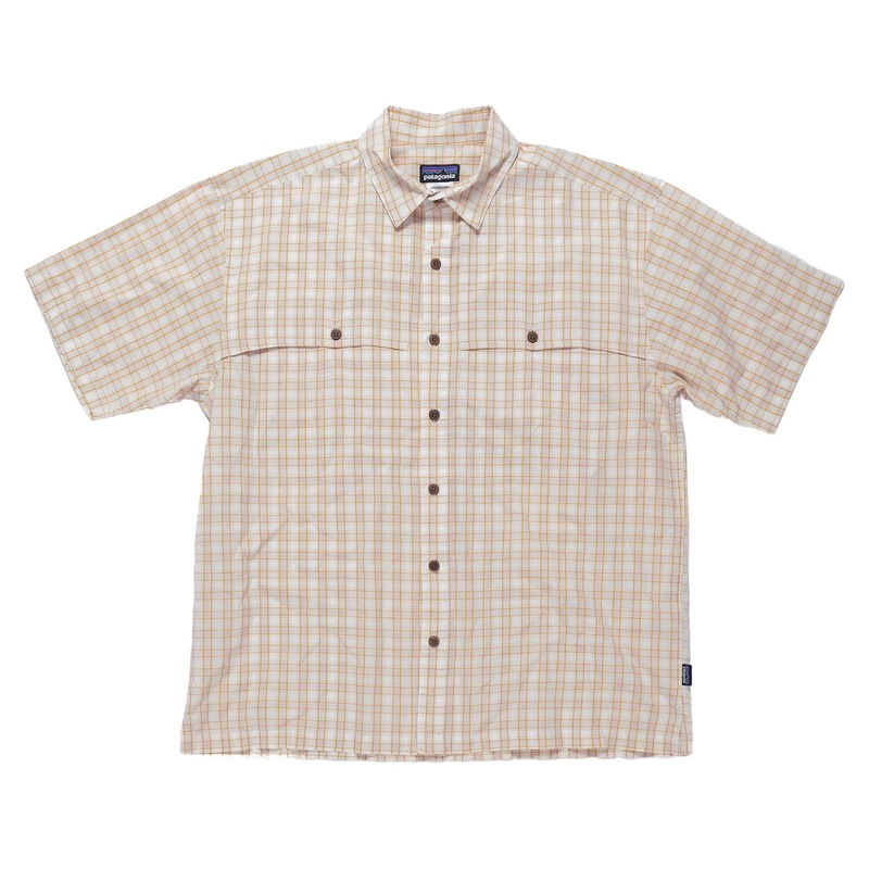 Patagonia Island Hopper Short Sleeve Shirt M White/Pink