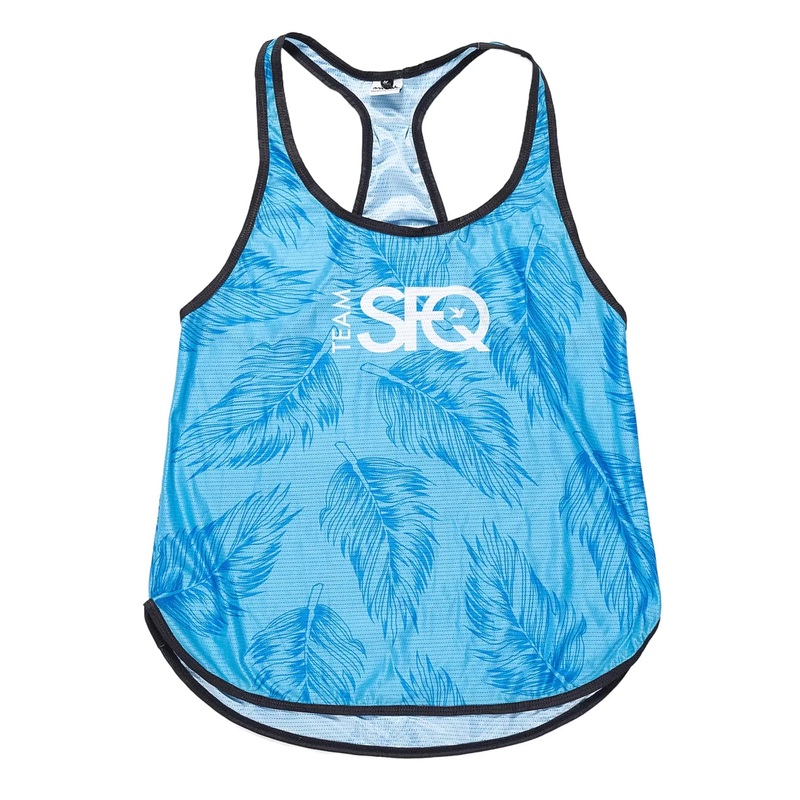 Smashfest Queen Team SFQ Mesh Racerback Tank - Women's M Blue