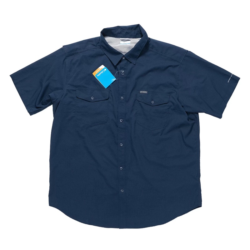 Columbia Utilizer II Solid Short Sleeve Shirt - Men's XXL Navy