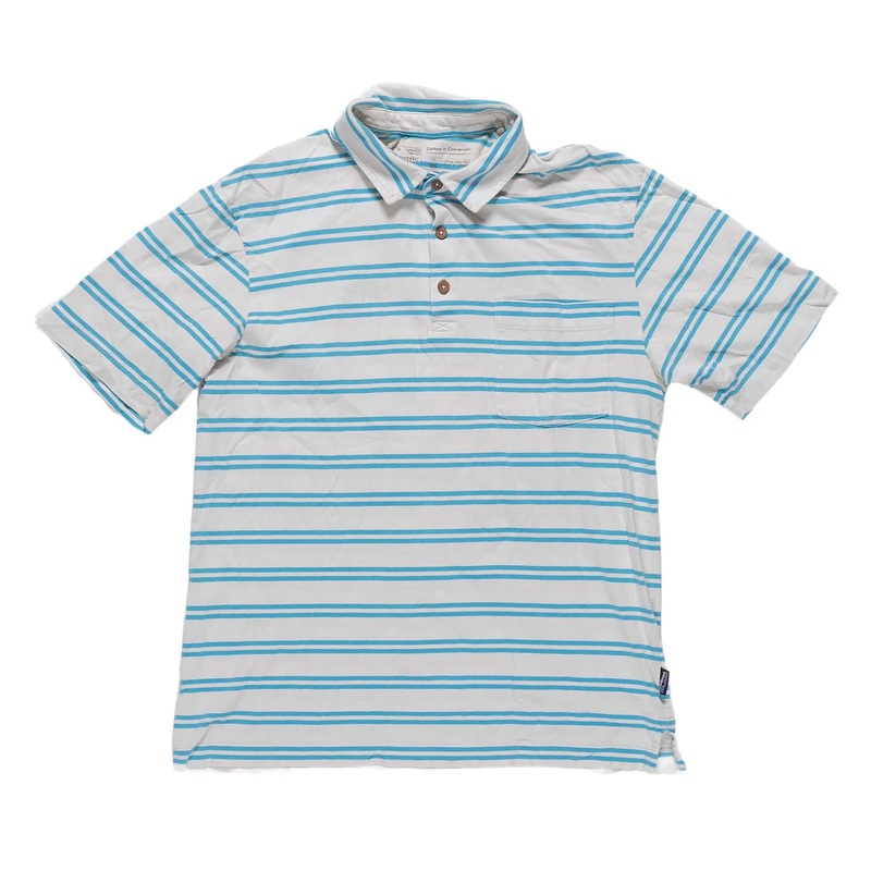 Patagonia Daily Polo Shirt - Men's S Blue/White