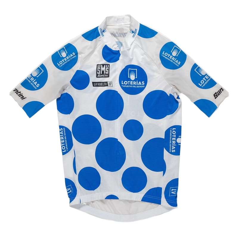 Santini Best Climber Bike Jersey - Men's 3XL Blue/White