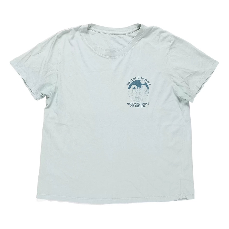 Parks Project National Parks Fill In Boxy Tee L Light Green