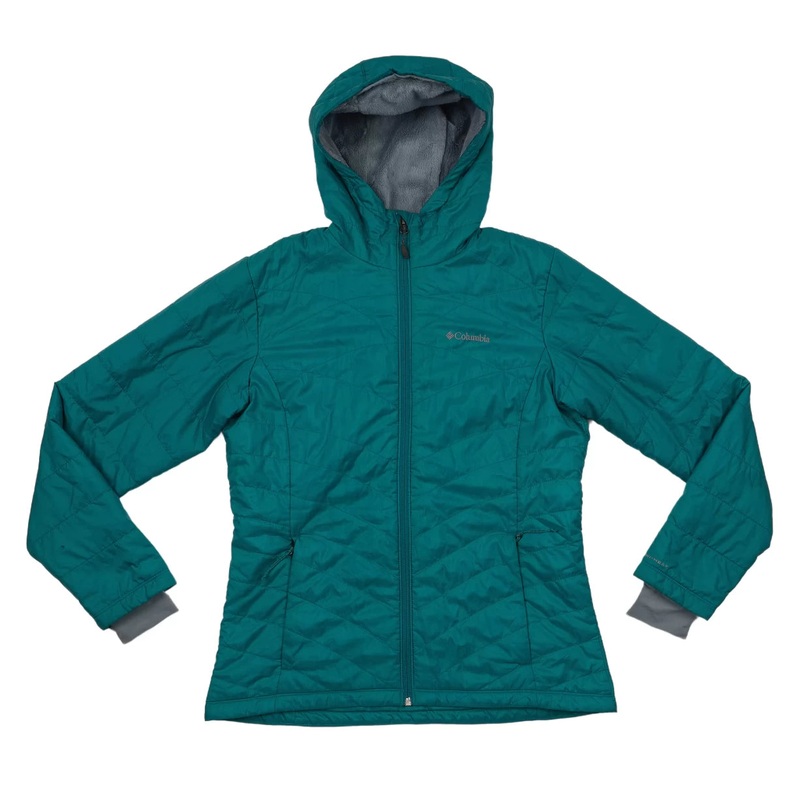 Columbia Mighty Lite Hooded Jacket - Women's L Teal
