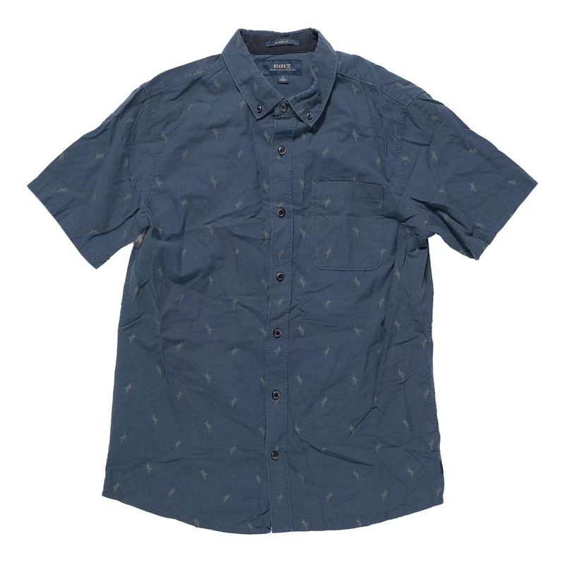 Roark Scholar Oxford SS Shirt - Men's S Blue