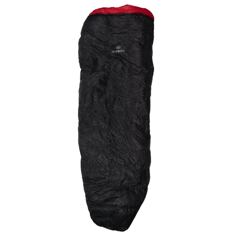ZenBivy Ultralight Quilt 10 Degree Goose Down Regular Red/Black