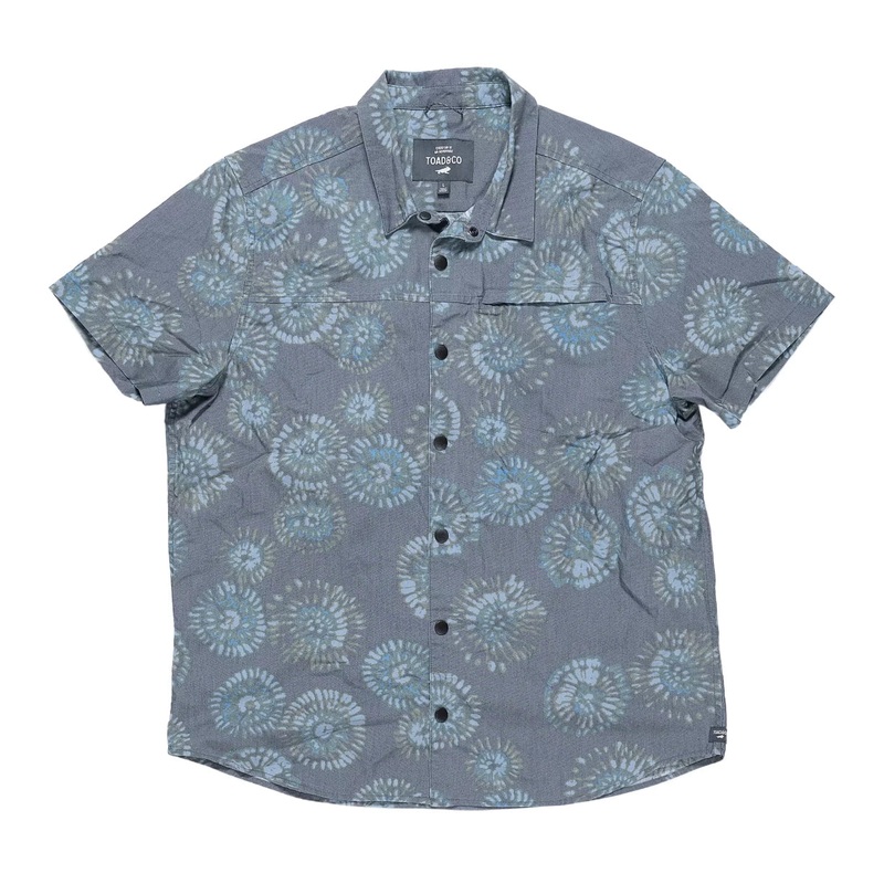Toad&Co Boundless Short-Sleeve Shirt - Men's L Grey