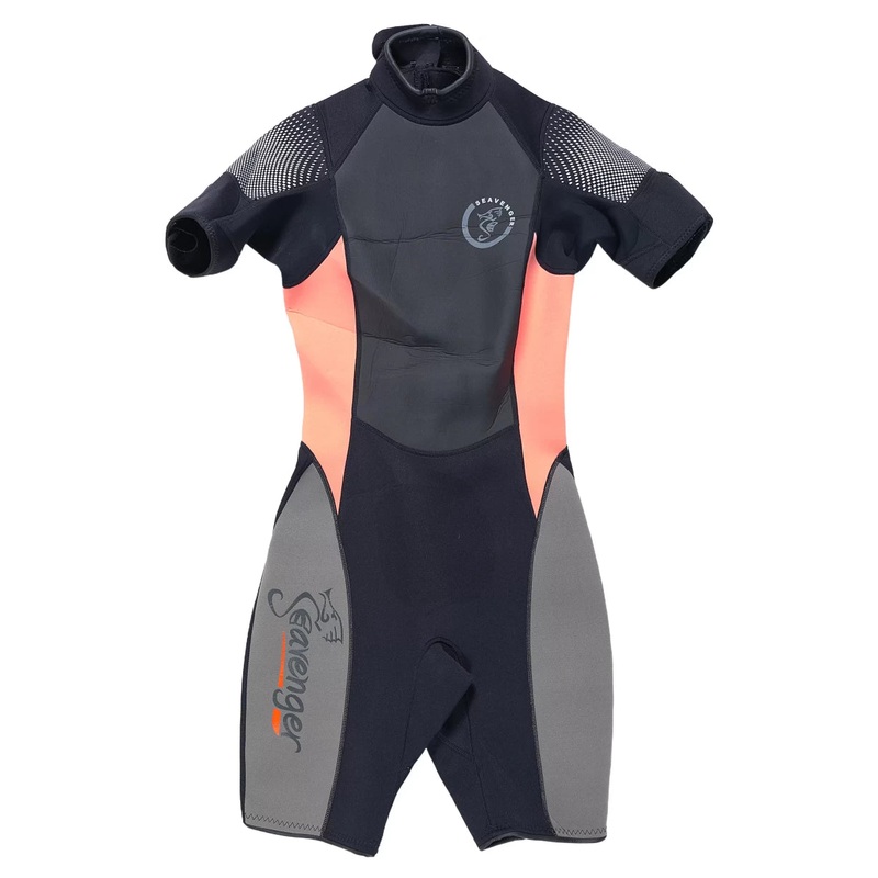 Seavenger Navigator Shorty Wetsuit - Women's 7 Black/Pink