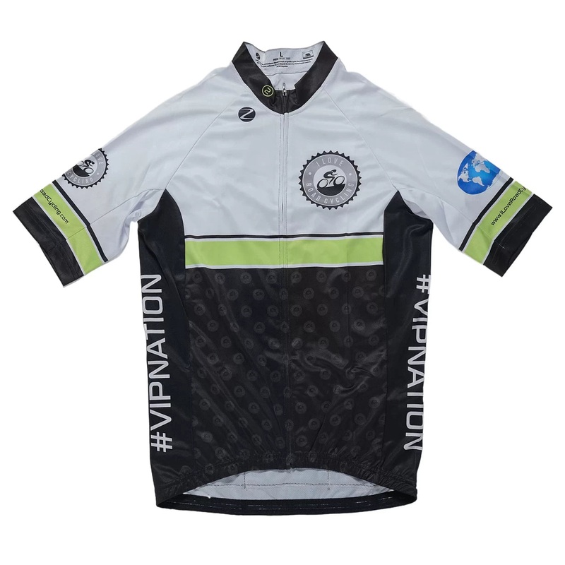 Zaavy Bike Jersey - Men's L Black/White