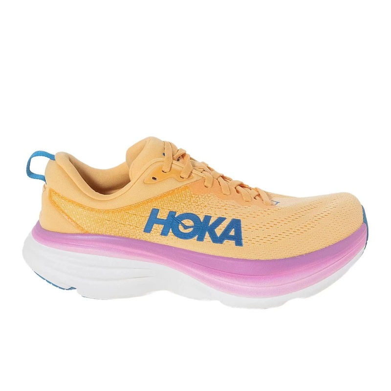 Hoka Bondi 8 Running Shoes - Women's 9.5 Orange/Purple
