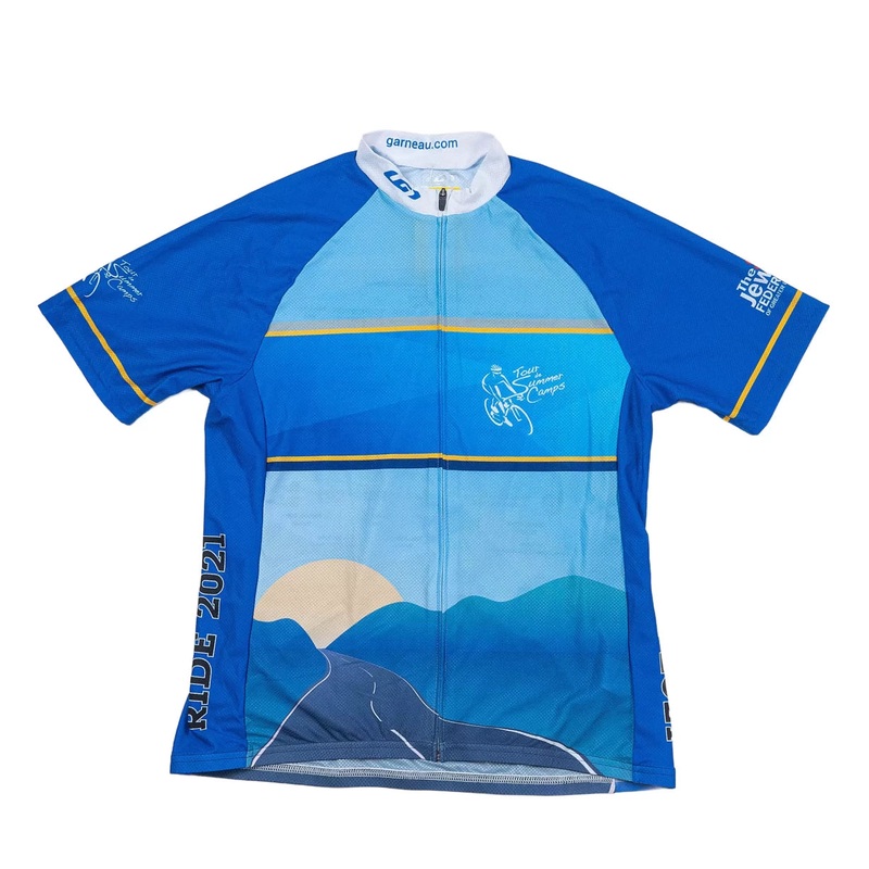 Louis Garneau Sportiv Full-Zip Short-Sleeve Cycling Jersey - Women's L Blue