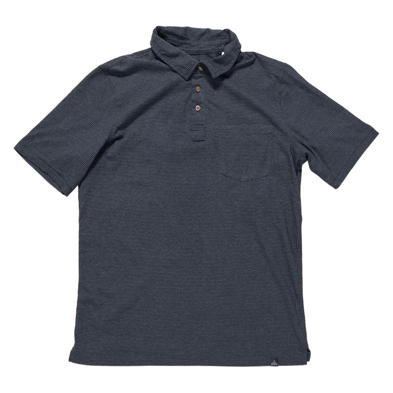 PrAna Short Sleeve Polo S Gray