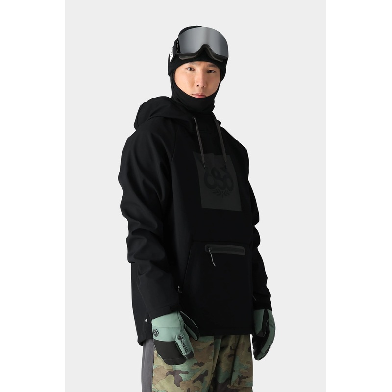 686 Mens Waterproof Hoody 2026 Black Small