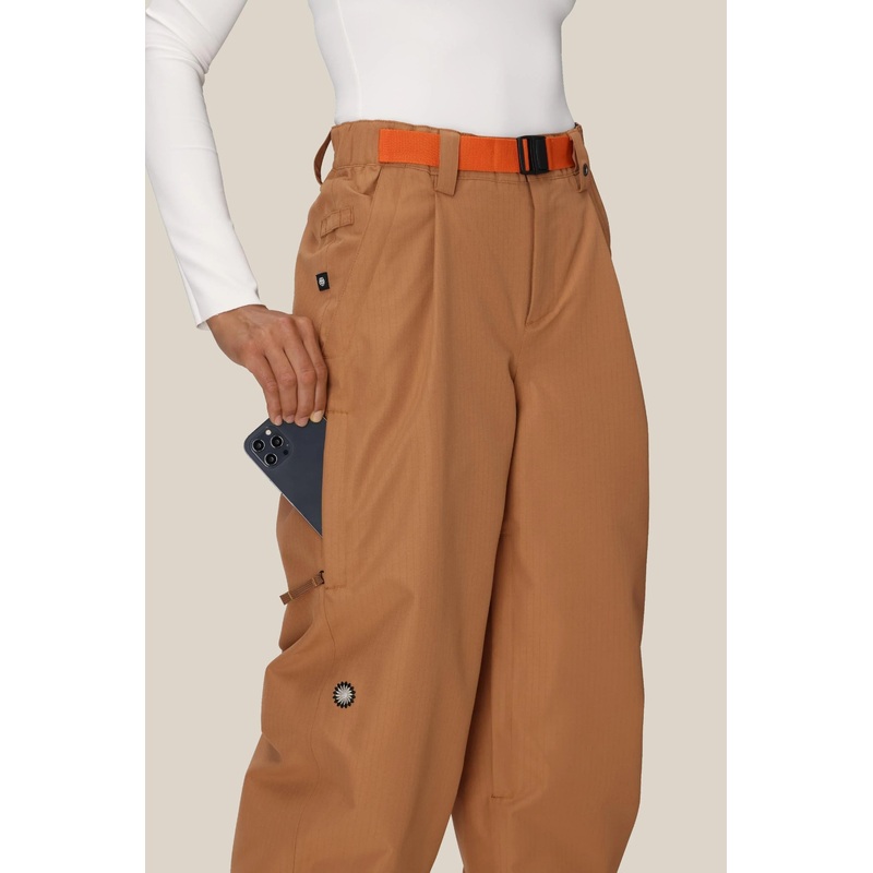 686 Womens Outline Shell Pant 2026 Caramel Ripstop XSmall